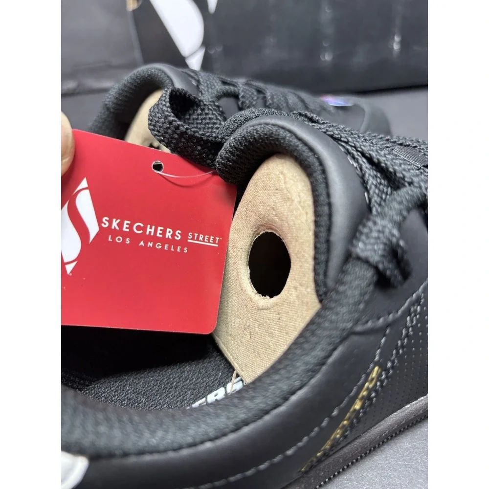 Skechers Los Angeles Zinger Street Black & White Sneaker 405730L, Youth Kids 3